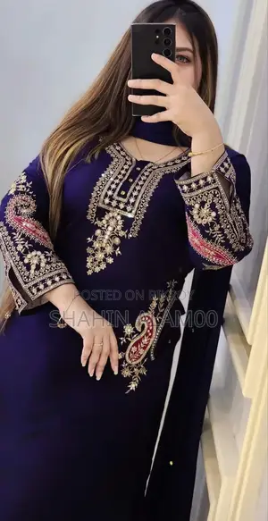 Ready Embroidered Three-Piece Set