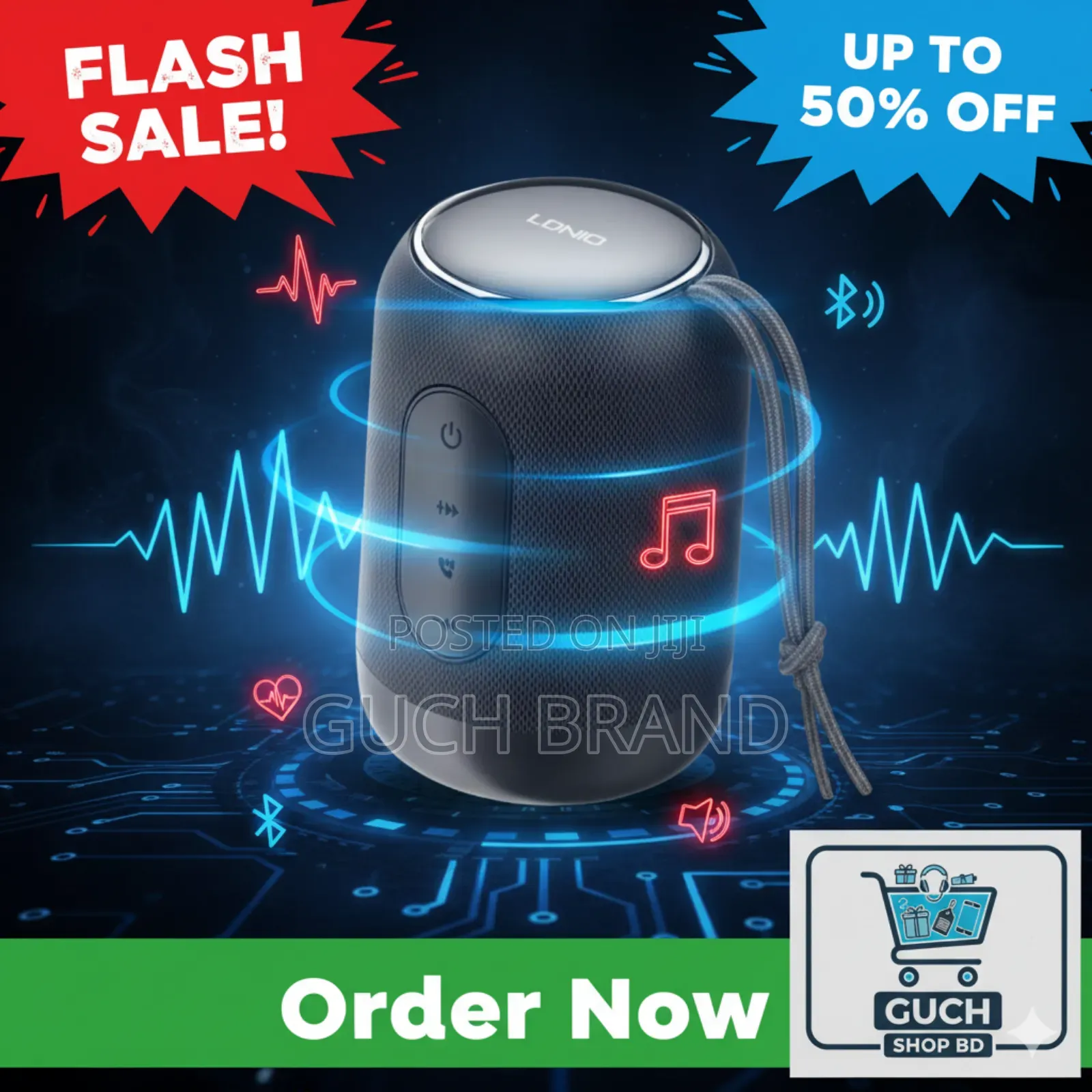 ​ Ldnio Bluetooth Speaker Bts12: শক্তিশালী সাউন্ড,