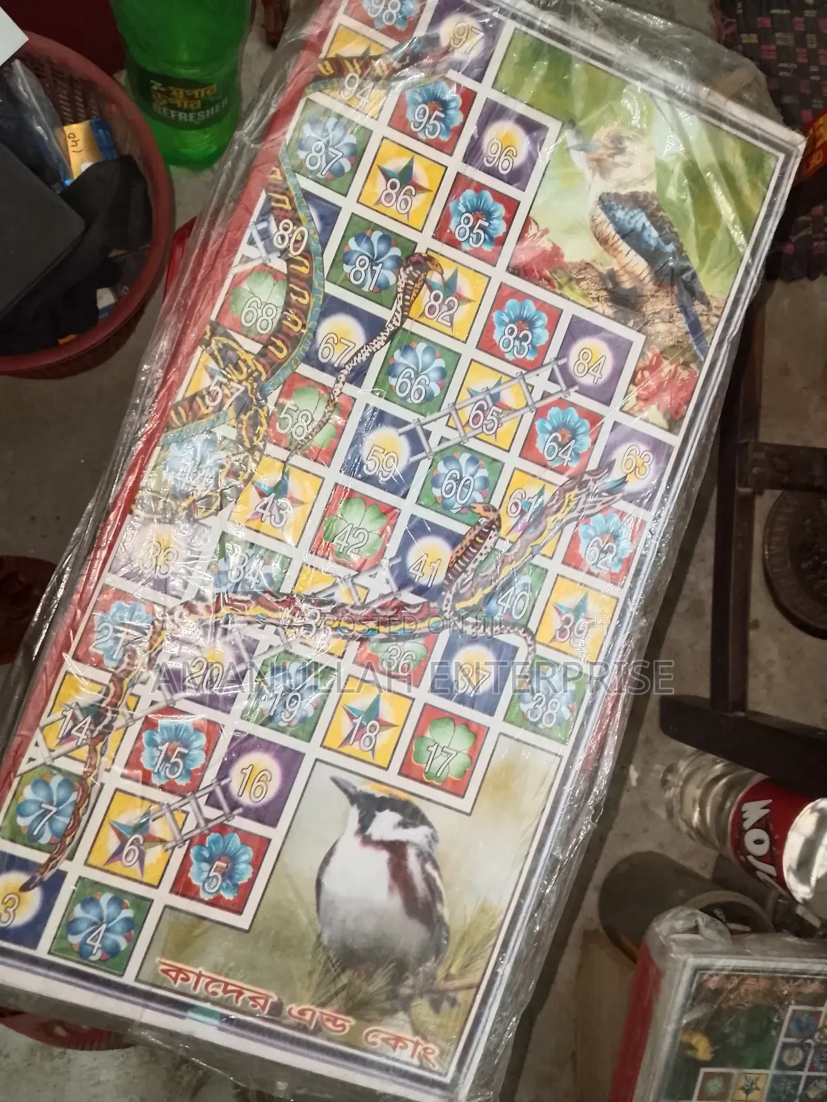Classic Game Snakes and Ladders, Commonly Known as Ludo in Bangladesh