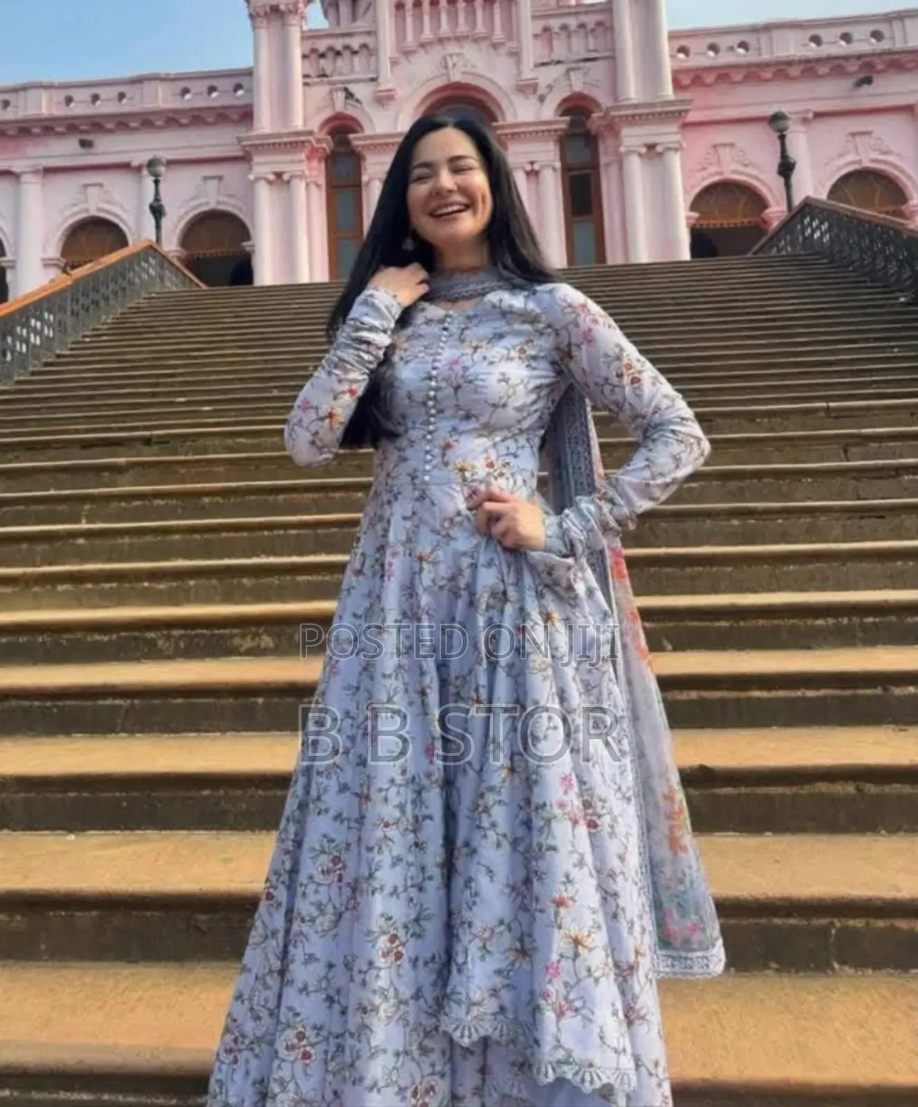 Amir Inspired Digital Print Three Piece ফুল হাতা, চায়না লেইসের কাজসহ