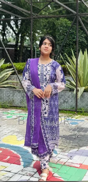 Dubai Silk Three Piece মিরর ওয়ার্ক করা ফুল বডিতে