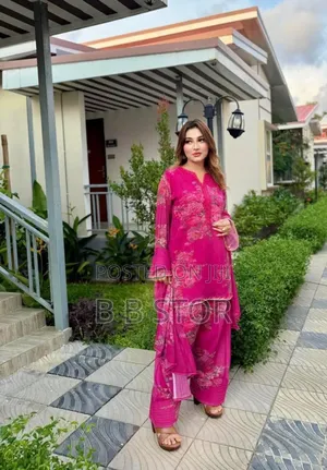 White Gold Georgette Three Piece White Gold Georgette High Quality