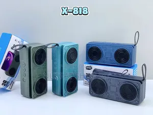 X-818 Portable Wireless Bluetooth Speaker Dual Speakers
Code : 11432