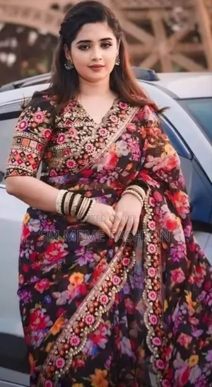 Digital Print Sharee With Blouse Piece