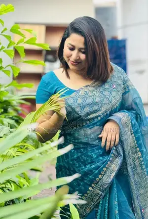 Block Print Sharee With Blouse Piece