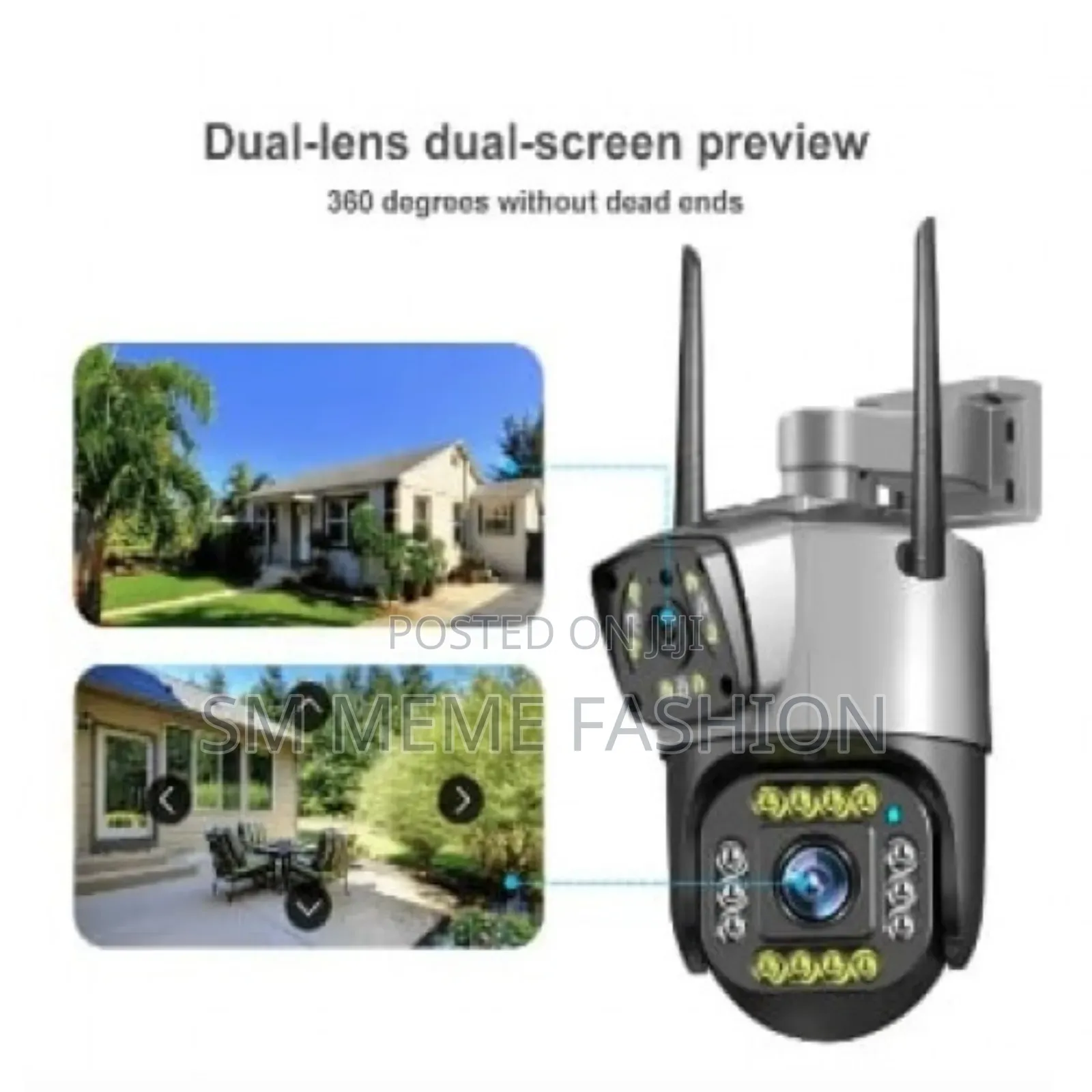 Dual Lens Security Camera V380 Pro Smart Home 4mp Auto Tracking