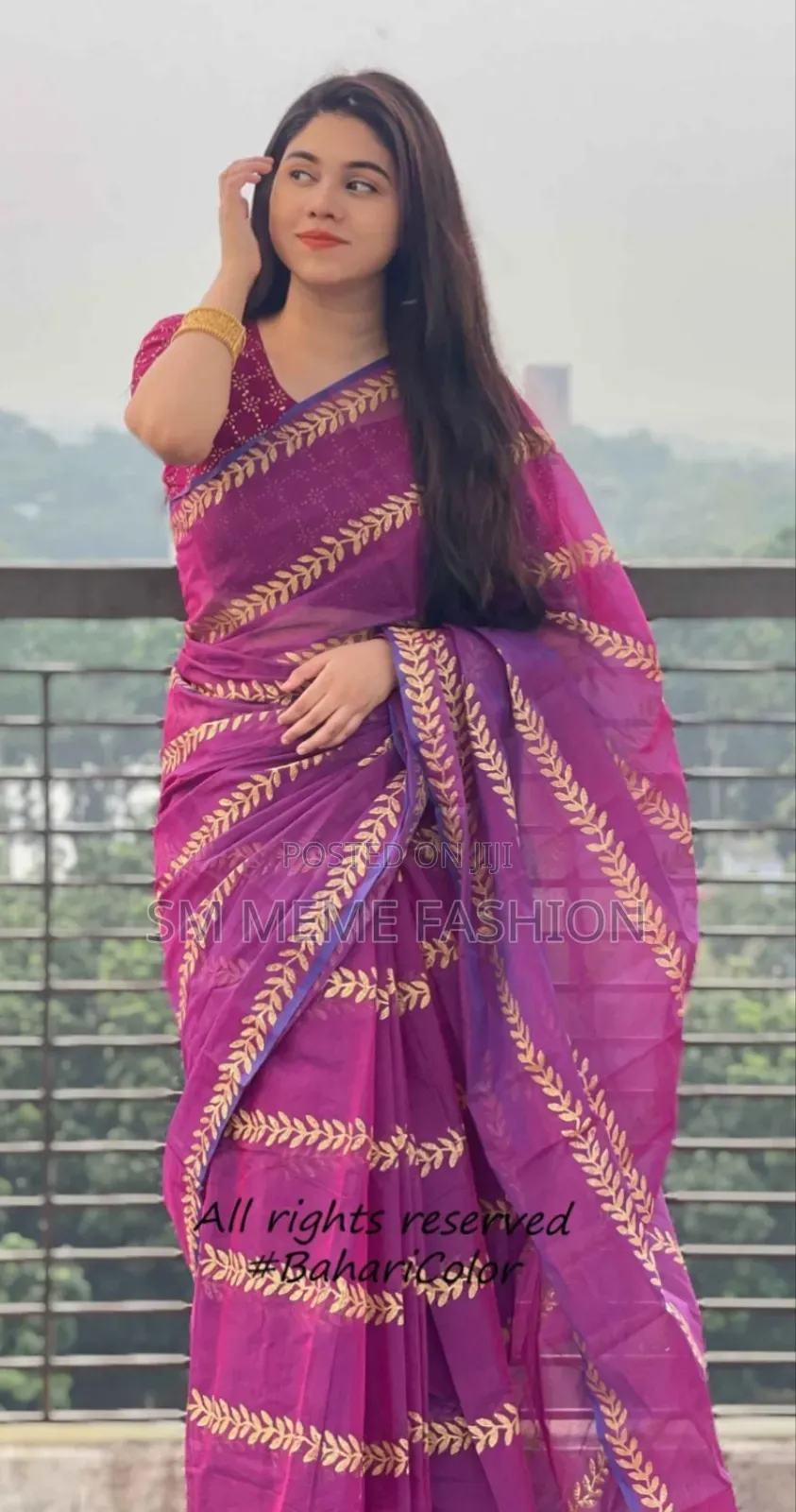 Dhupian Silk Sharee With Blouse Piece