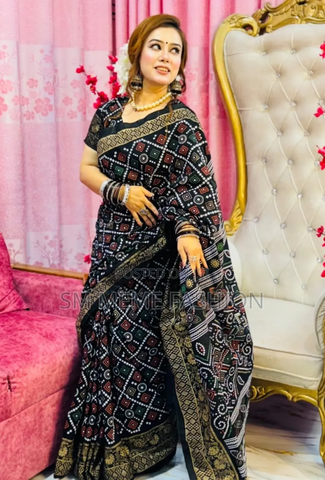 Dhupian Silk Sharee With Blouse Piece