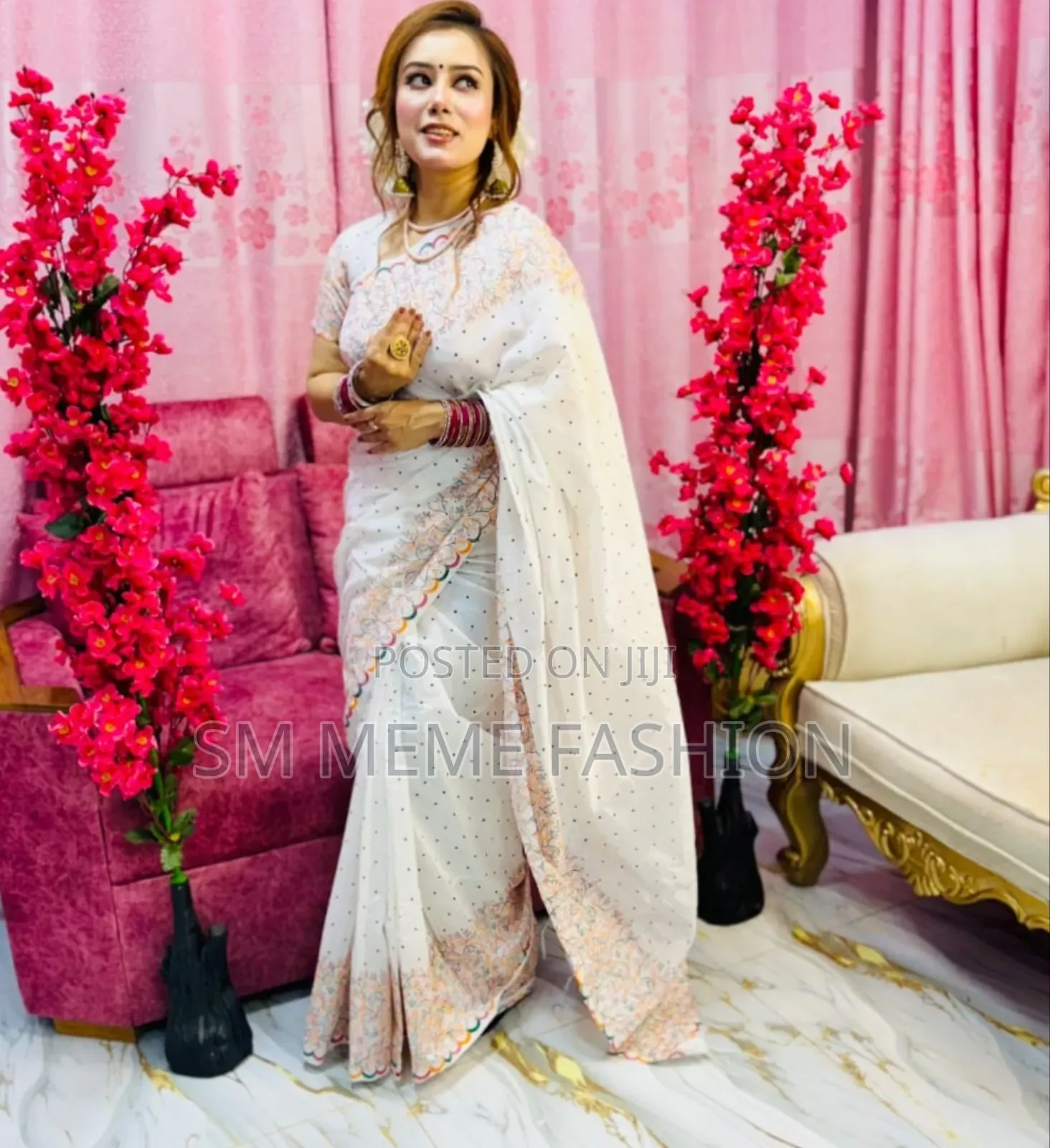 Dhupian Silk Sharee With Blouse Piece