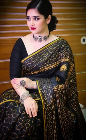 Block Print Reshmi Silk Sharee