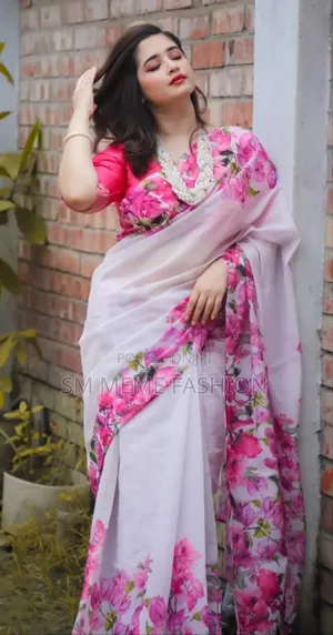 Half Silk Sharee With Blouse Piece