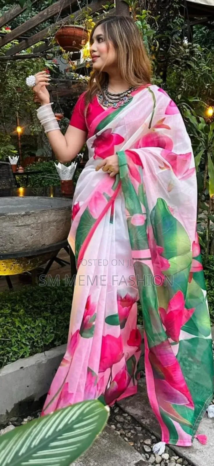 Half Silk Sharee With Blouse Piece