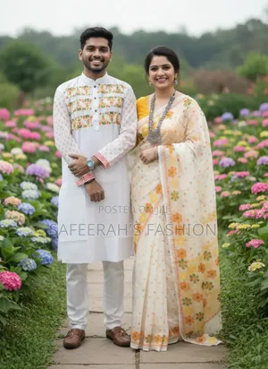 প্রিমিয়াম কোয়ালিটি শাড়ি ও পাঞ্জাবি কাপড় সেট R