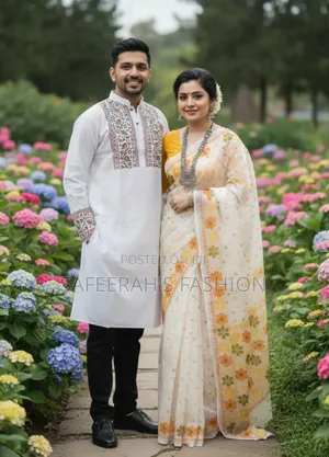 প্রিমিয়াম কোয়ালিটি শাড়ি ও পাঞ্জাবি কাপড় সেট R