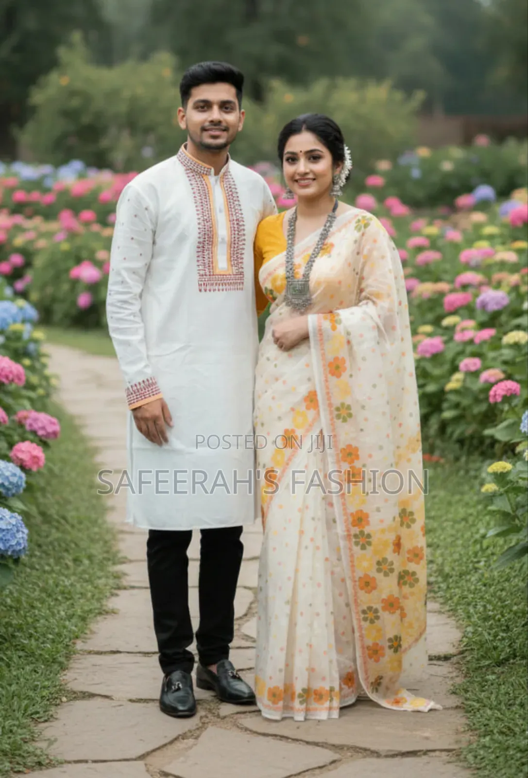 প্রিমিয়াম কোয়ালিটি শাড়ি ও পাঞ্জাবি কাপড় সেট R