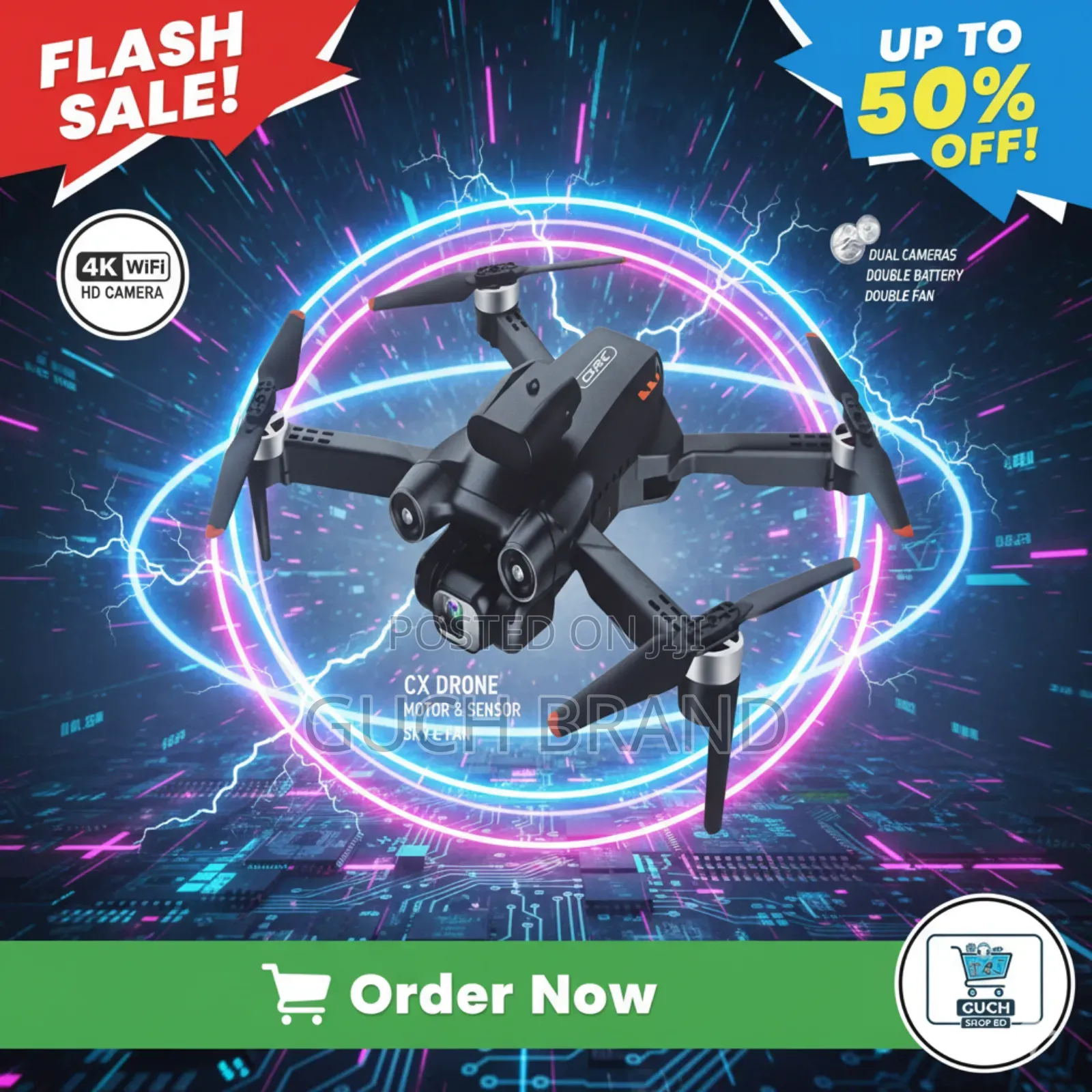 Cx Drone Sky-06: Hd ডুয়াল ক্যামেরা, দুর্দান্ত ফ্লাইং