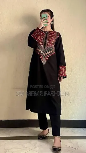 Photo - ​ এলিগেন্ট ব্ল্যাক এম্বুডারি ২ পিস 