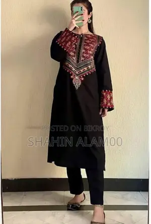 এলিগেন্ট ব্ল্যাক এম্বুডারি ২ পিস 