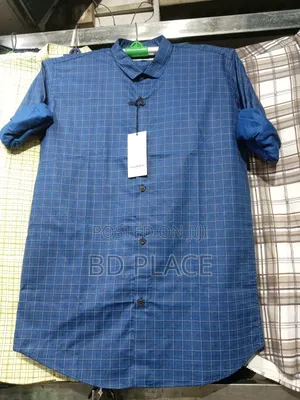 Photo - Pure Cotton Full Sleeve Check Print Shirt for Men's