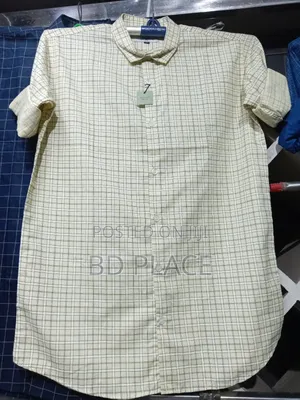 Pure Cotton Full Sleeve Check Print Shirt for Men's