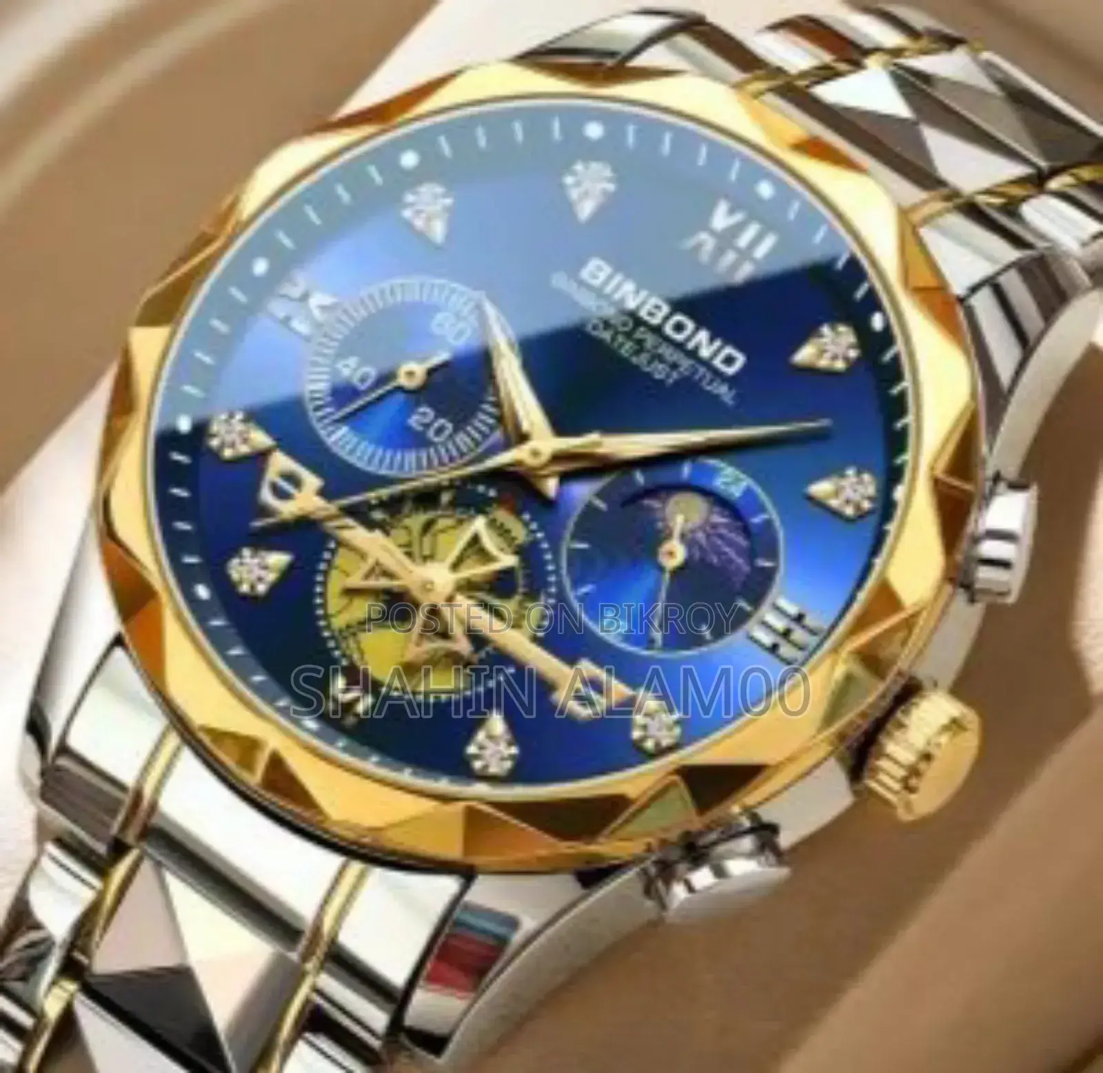 Binbond 1236 Men's Classic Style Watch for Men (City Lock)
