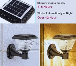 Photo - Outdoor Pillar Lights Solar Charging