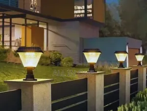 Outdoor Pillar Lights Solar Charging