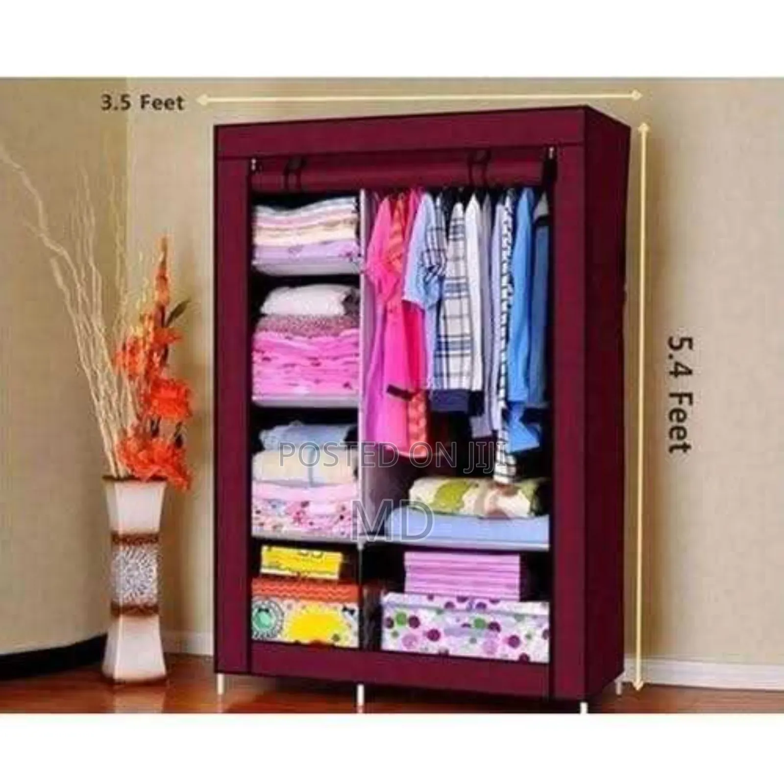 Portable 2 Layer Wardrobe