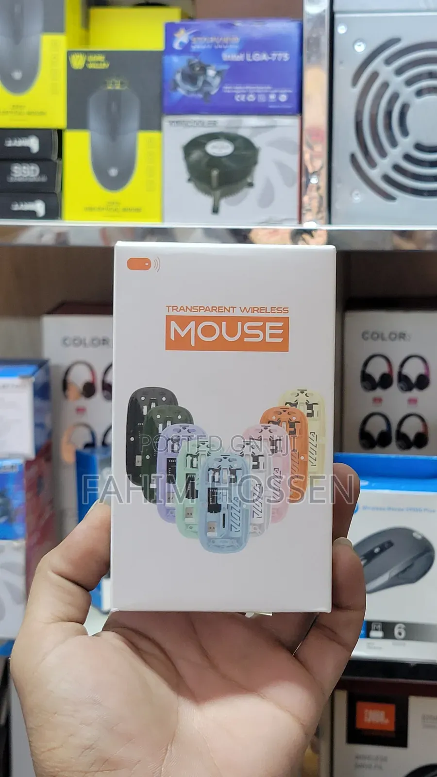 Transparent Magnetic Crystal Wireless Mouse