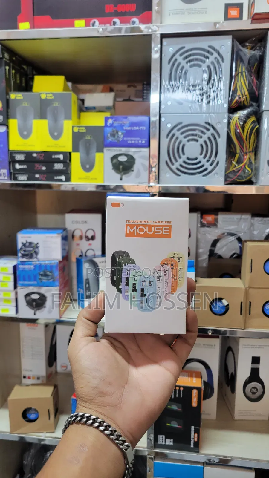 Transparent Magnetic Crystal Wireless Mouse