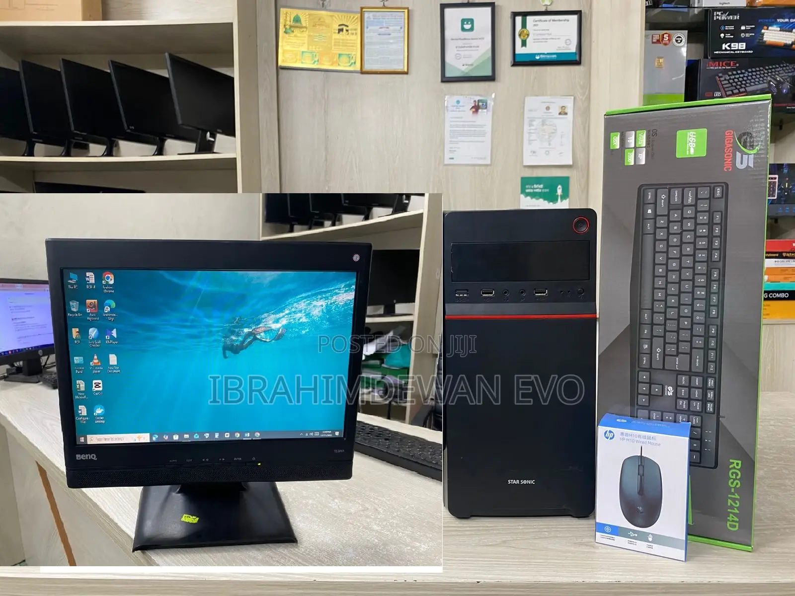 Desktop Computer Asus 4GB Intel Core I3 SSD 128GB