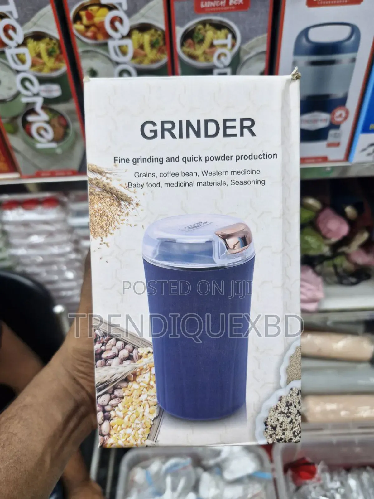 Powerful Mini Electric Grinder Stainless Steel Dry Spice Nut Grinder