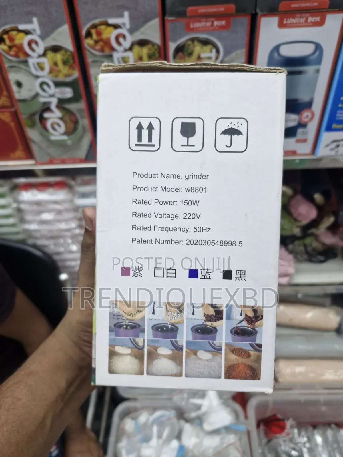 Powerful Mini Electric Grinder Stainless Steel Dry Spice Nut Grinder