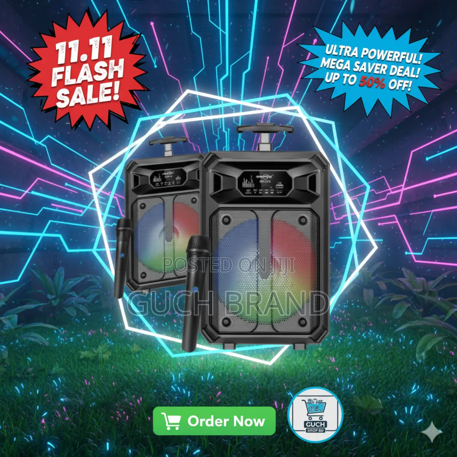 Greatnice GTS-2176: ৮ ইঞ্চি ব্লুটুথ স্পিকার, মাইকসহ!