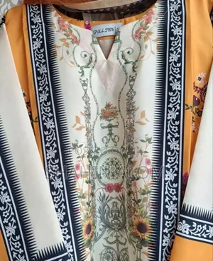 Photo - Ready Made Pure Dubai Silk Digital Print Three Piece