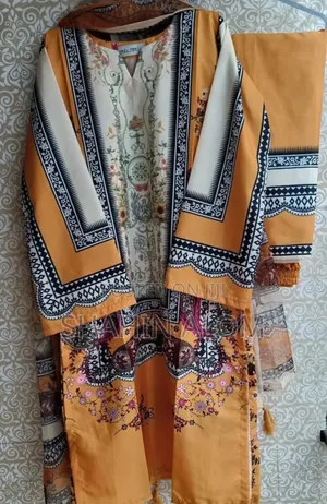 Ready Made Pure Dubai Silk Digital Print Three Piece