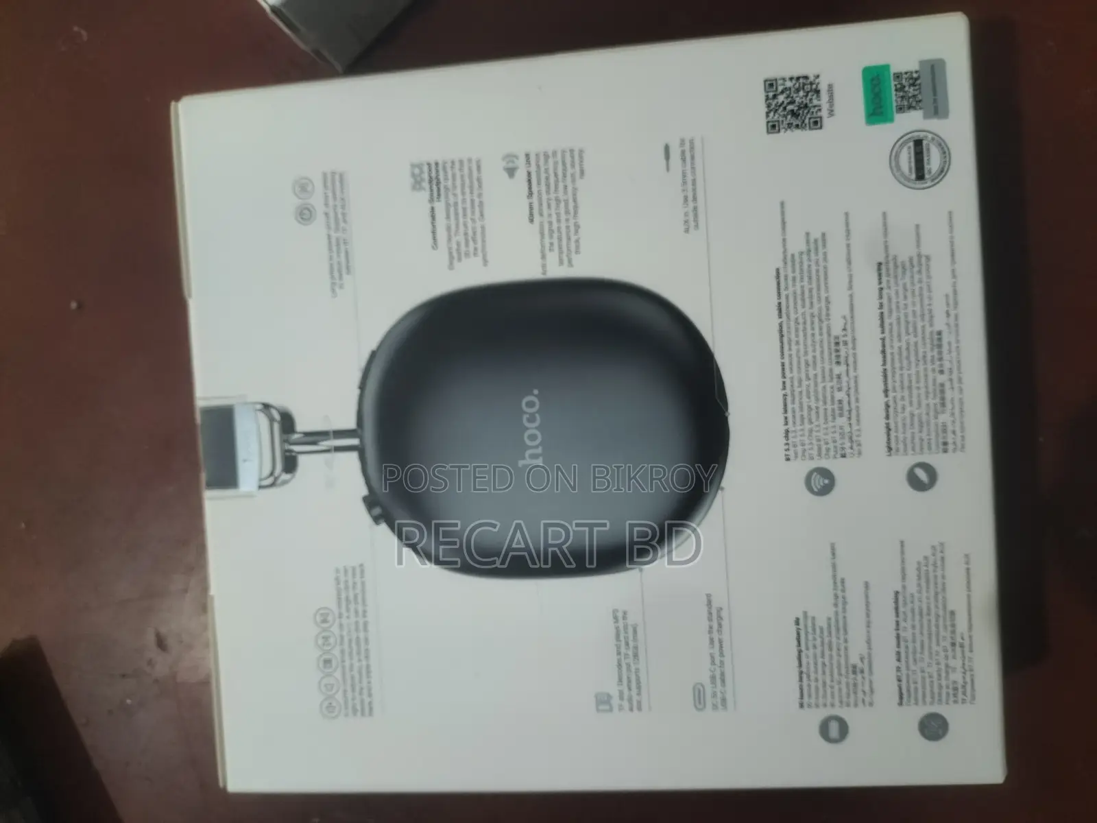 Hoco W35 Max এয়ারপডস ম্যাক্স ডিজাইনের ওয়্যারলেস হেডফোন