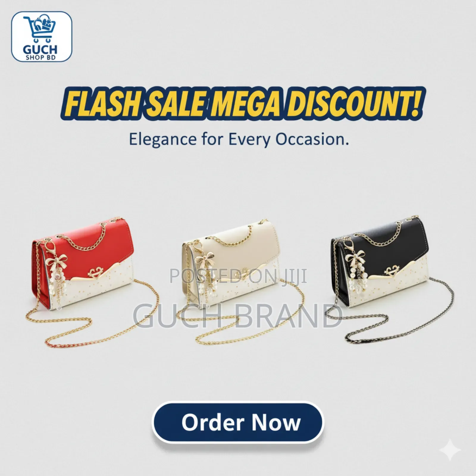 ফিমেল শাইনিং মেসেঞ্জার ক্লাচ ব্যাগ