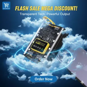 Photo - Diy 18650 ব্যাটারি পাওয়ার ব্যাংক কেস (ট্রান্সপারেন্ট)