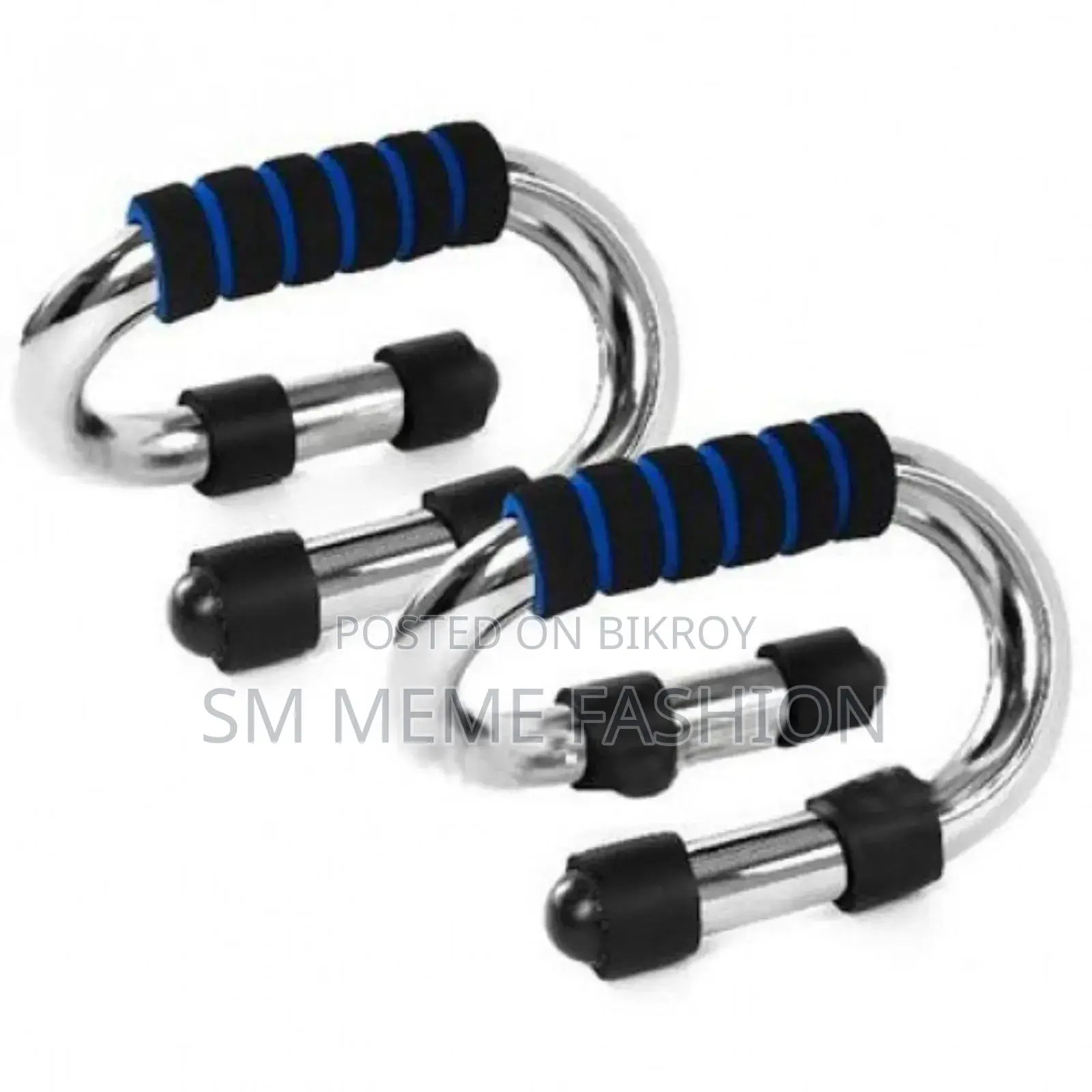 2 Pcs Push Up Bars Silver