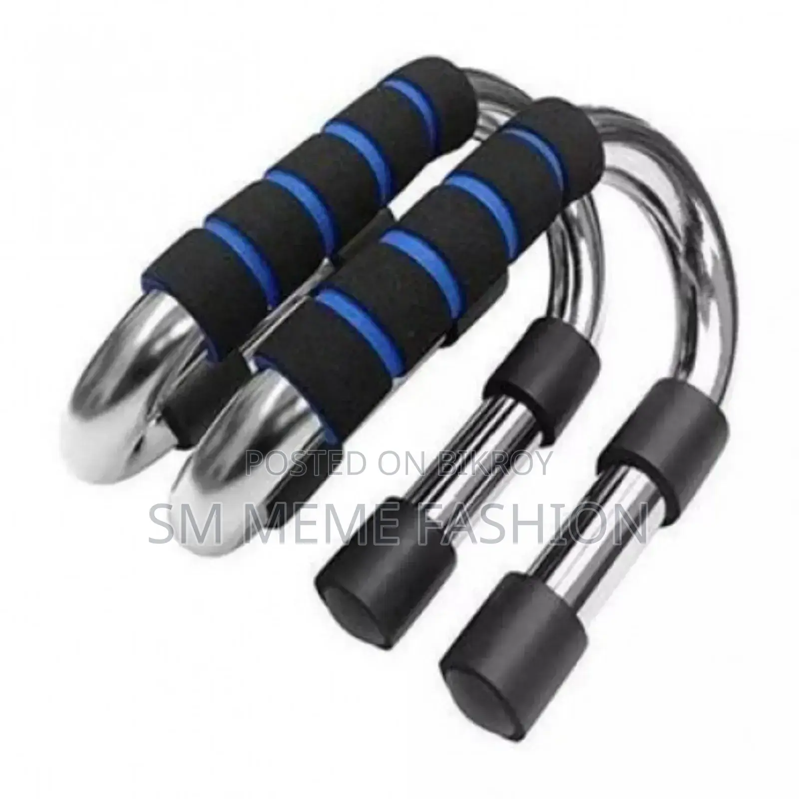 2 Pcs Push Up Bars Silver