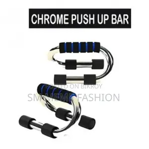 2 Pcs Push Up Bars Silver