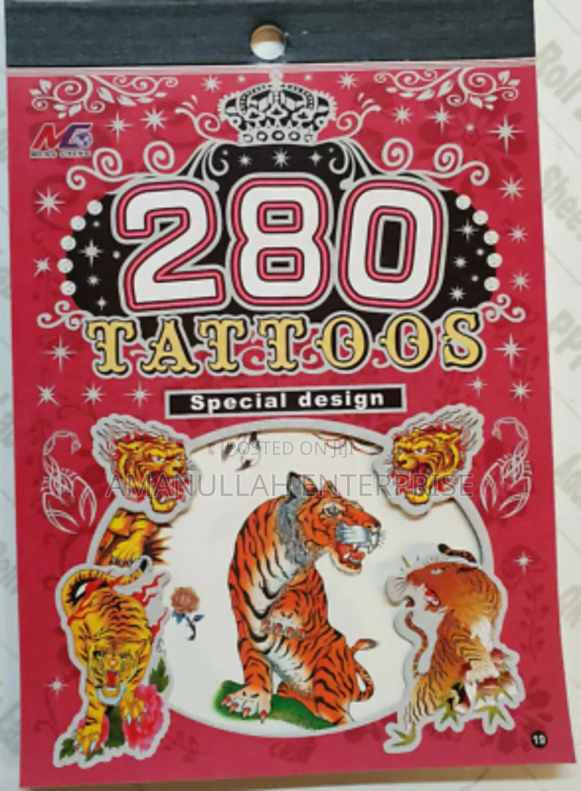 Temporary Tattoos Book "280 Tattoos Special Design"