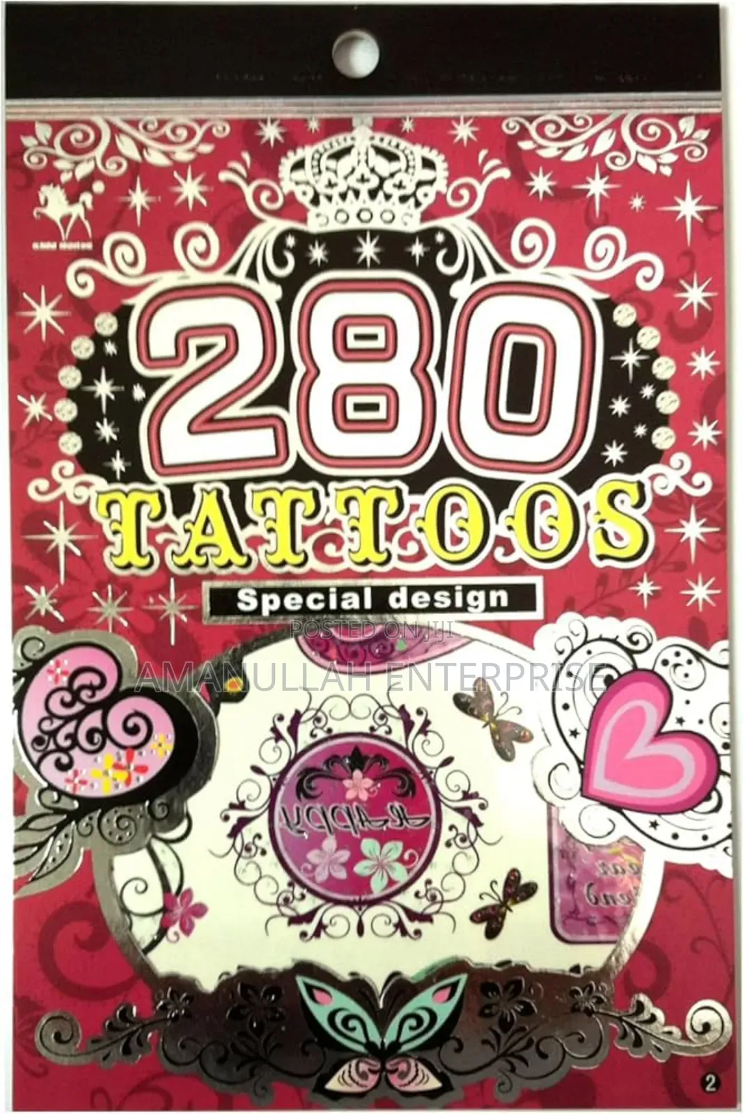 Temporary Tattoos Book "280 Tattoos Special Design"
