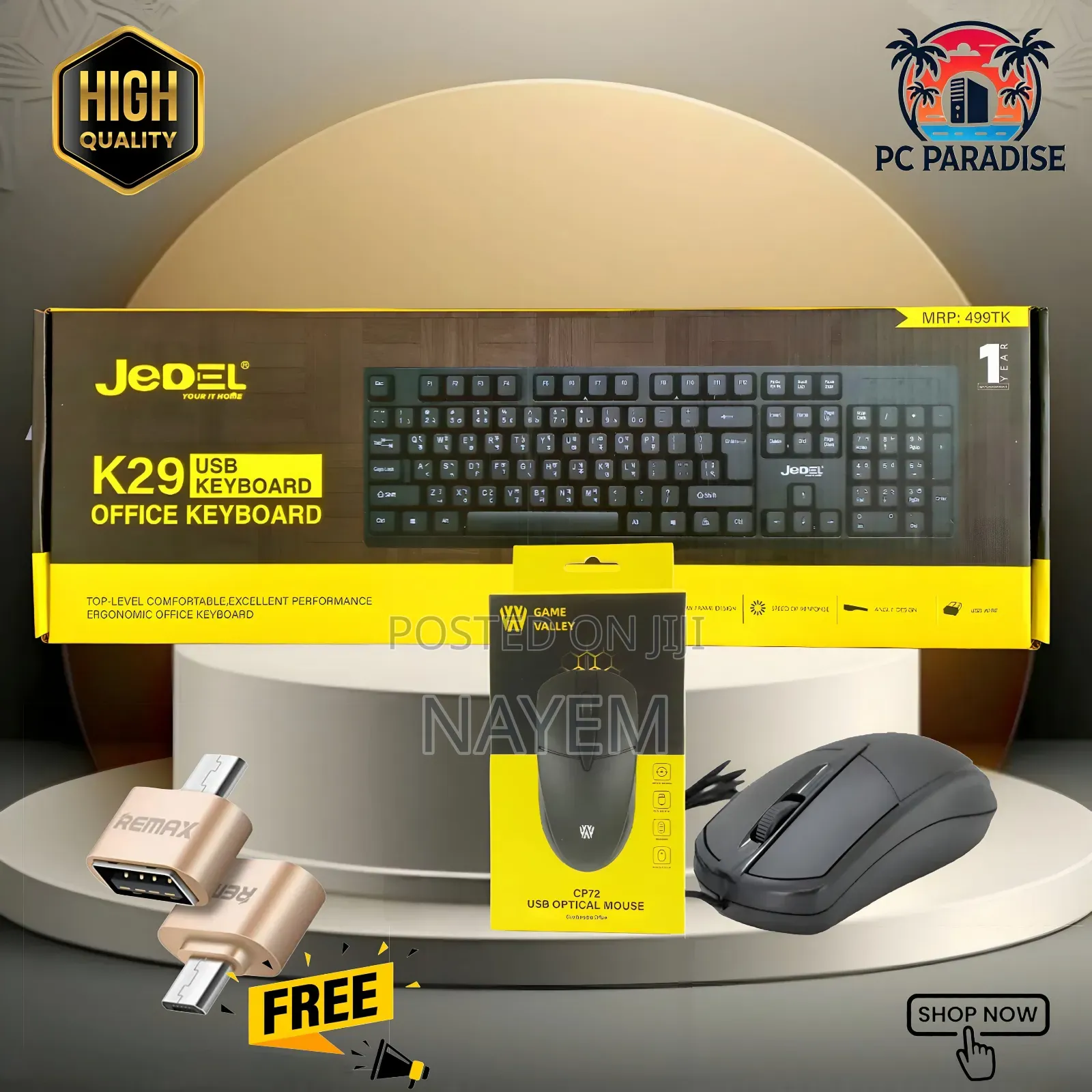 Basic Keyboard Mouse Combo | Jedel + Cp72