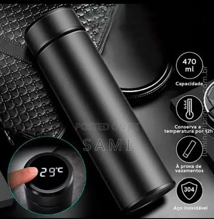 Smart Thermal Display Vacuum Flask – 500ml