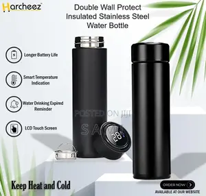 Smart Thermal Display Vacuum Flask – 500ml