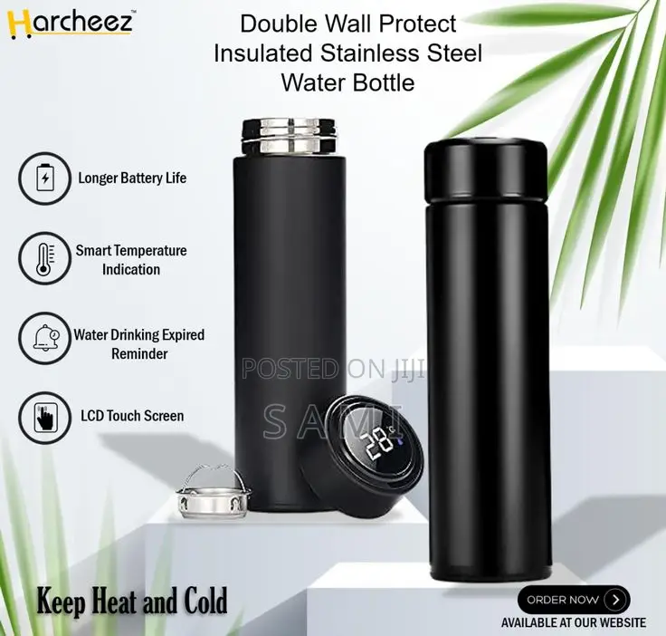 Smart Thermal Display Vacuum Flask – 500ml