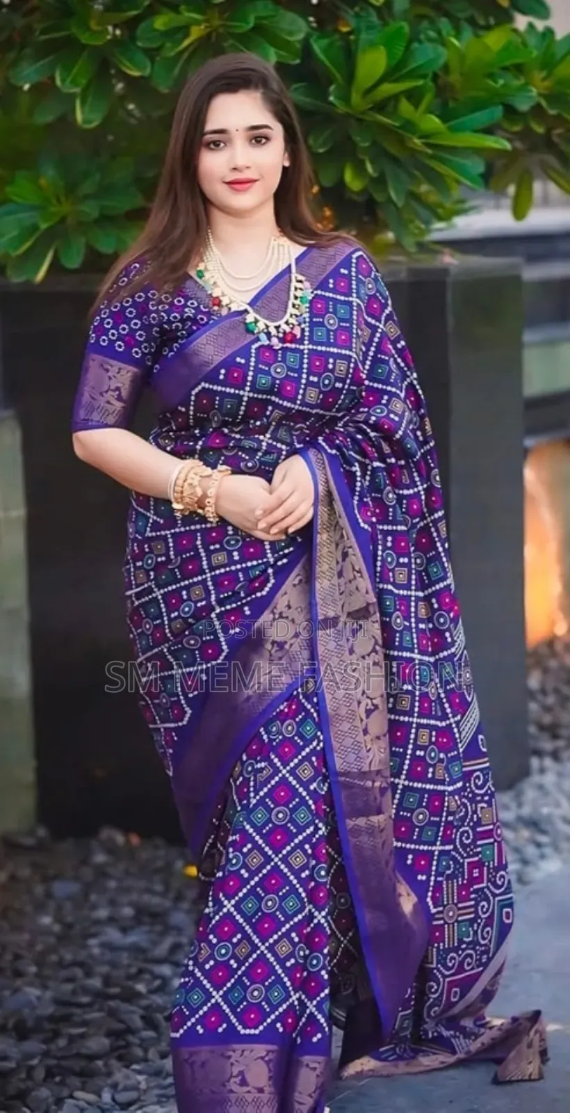 Half Silk Saree With Blouse Piece