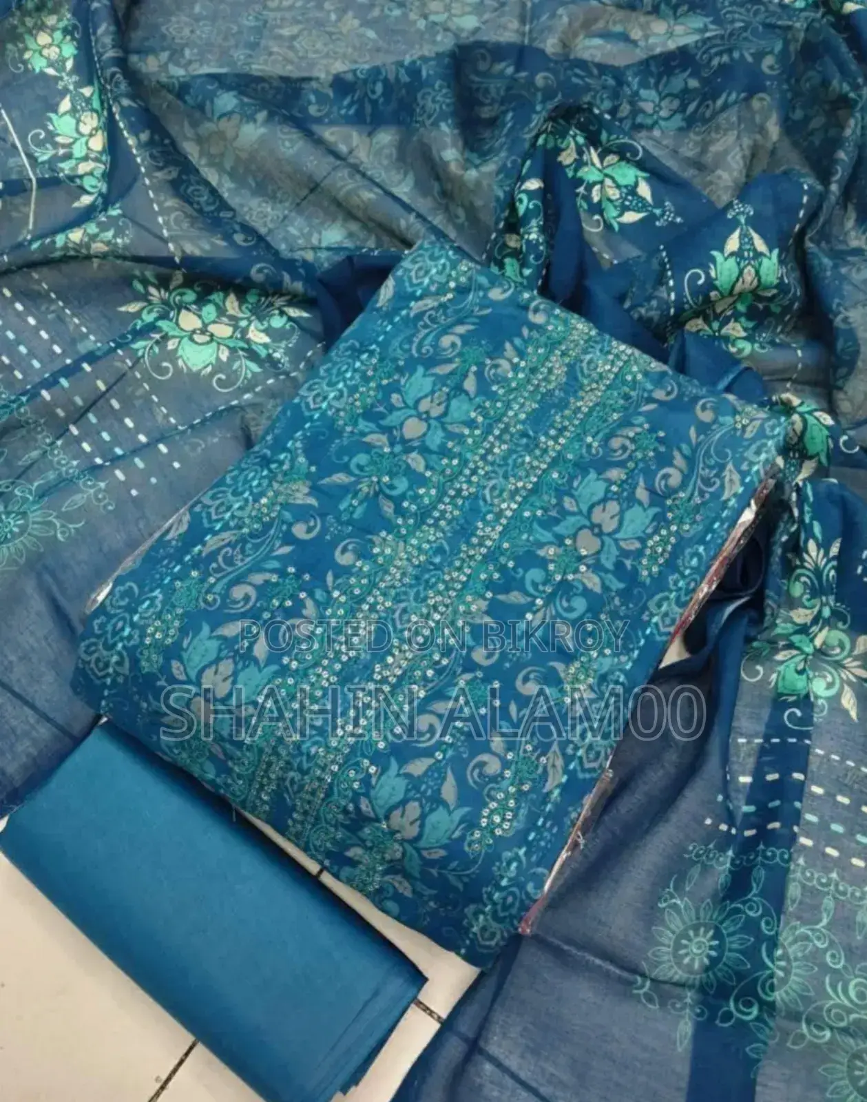Embroidered Three-Piece
